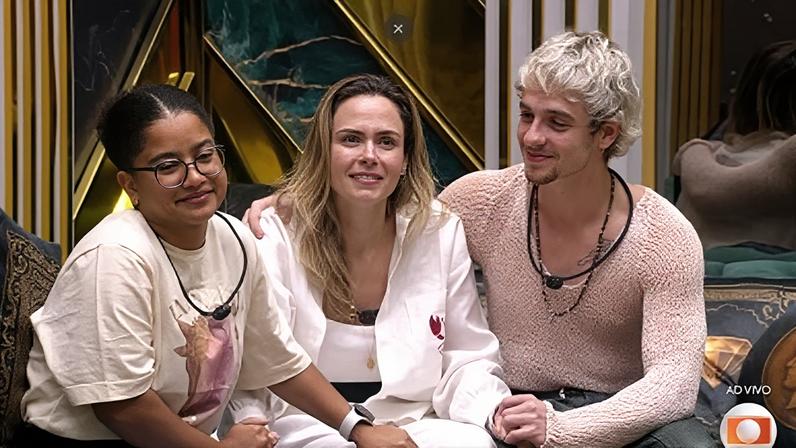Top 3 do BBB 26 é formado por Ana Paula, Juliano e Milena — o grupo "Eternos"