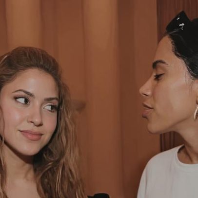 Anitta posta vídeo com Shakira antes de show em Copacabana