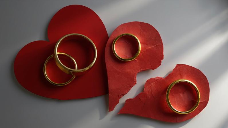 Imagem colorida de arte de casamentos e divorcios - Metrópoles