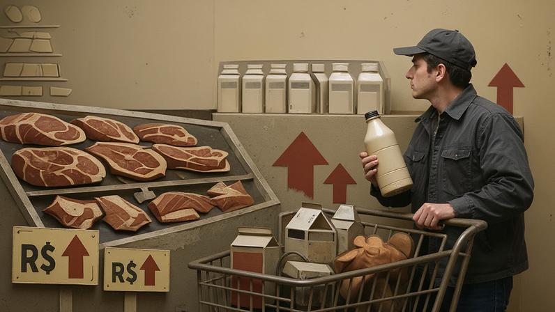 Consumidores devem pagar mais caro por carne, leite e bebidas no segundo semestre