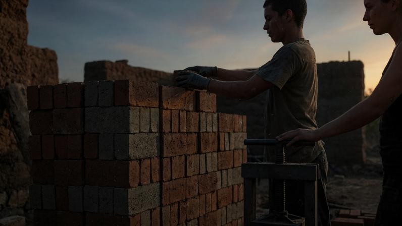 Com a evolução da obra, equipamentos auxiliares como peneira elétrica e triturador ajudaram a aumentar o volume diário de fabricação da massa