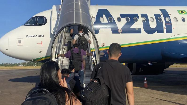 A Azul anunciou saída do processo de Chapter 11 em fevereiro deste ano. (Foto: Dado Galdieri/Bloomberg)