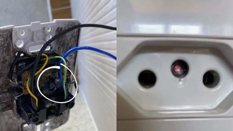 O equipamento estava instalado em uma tomada e foi descoberto por uma frequentadora das aulas de natação.