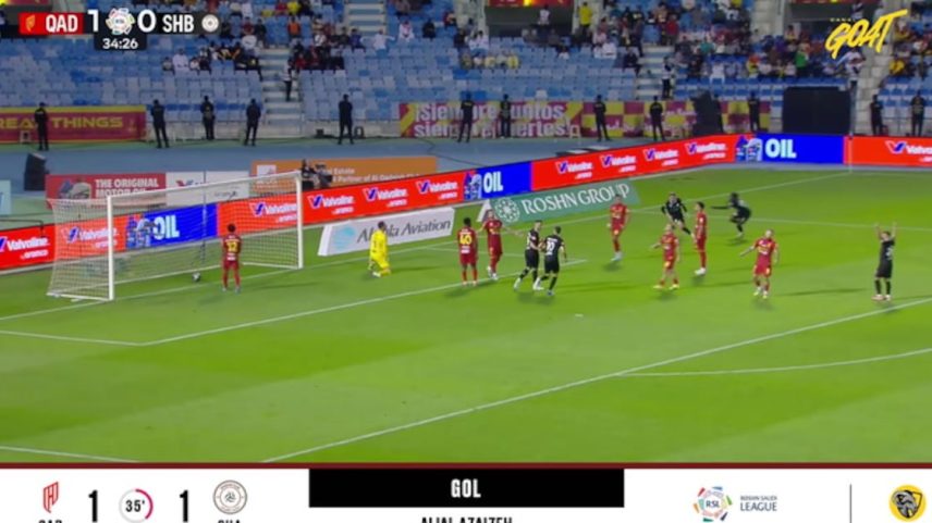 Al Qadisiya - Al Shabab 1 - 1 | GOL - Alial Azaizeh