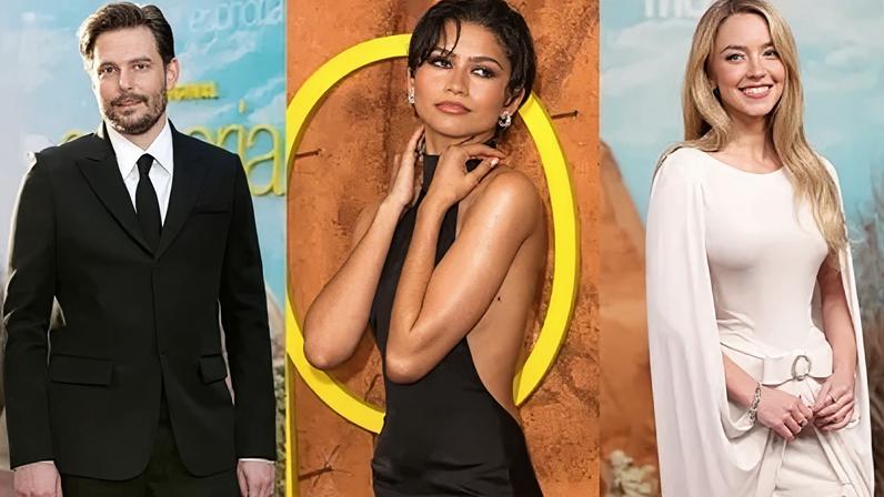 Sam Levison, Zendaya e Sydney Sweeney na premiere da 3ª temporada de "Euphoria"
