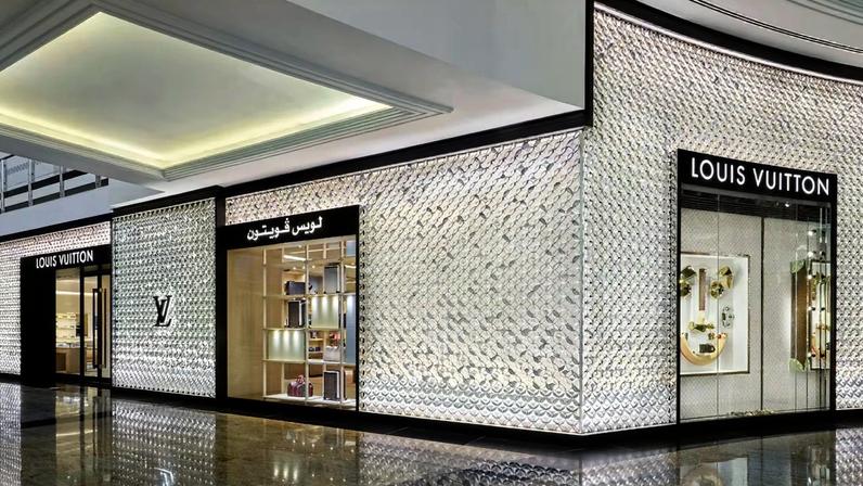 The Louis Vuitton store in Dubai Mall.