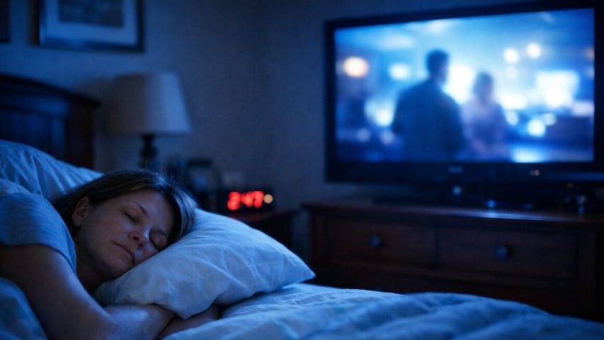 Dormir com a TV ligada pode até parecer reconfortante, mas não é tão inofensivo quanto soa. Mesmo sem som, a luz e os estímulos visuais podem interferir nos ciclos do sono e prejudicar o descanso.