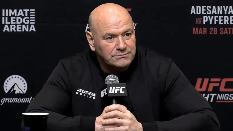 Dana White em coletiva de imprensa (Foto: Reprodução/X)