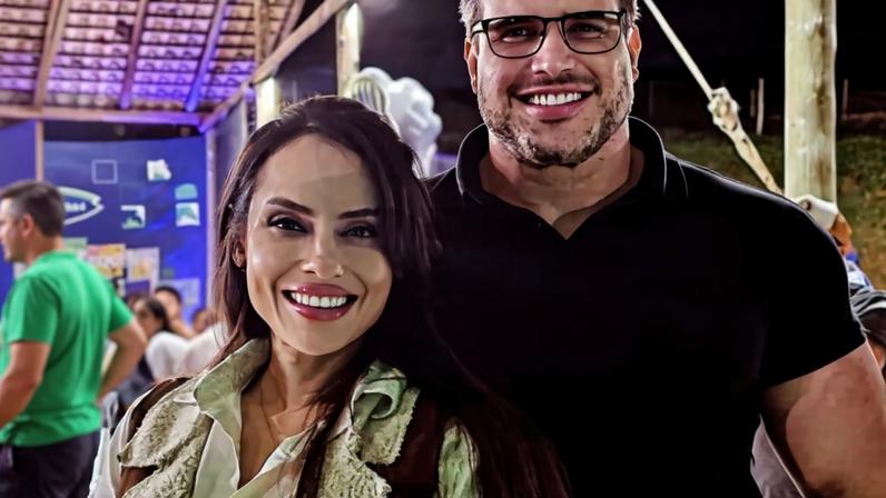 A delegada Ana Paula e seu marido, Renê, que matou um gari em BH