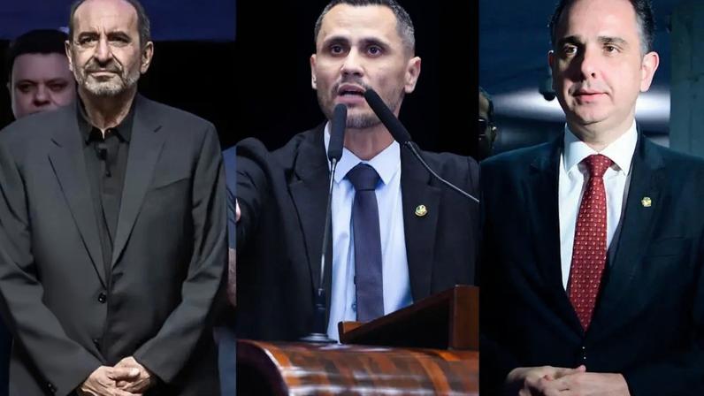 Alexandre Kalil (PDT), Cleitinho Azevedo (Republicanos) e Rodrigo Pacheco (PSB)