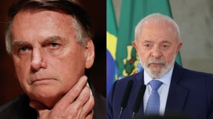 Ex-presidente, Jair Bolsonaro (PL) e o atual presidente Luiz Inácio Lula da Silva (PT)