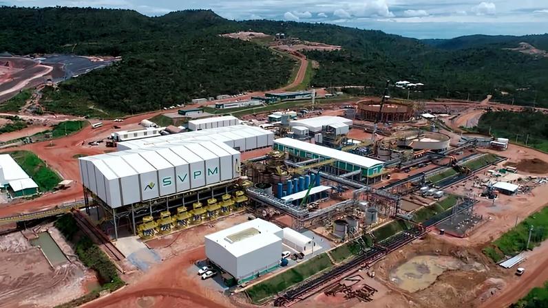 Usina de mineradora Serra Verde, no interior de Goiás. Empresa é a única que produz terras-raras no Brasil (Serra Verde/Divulgação)