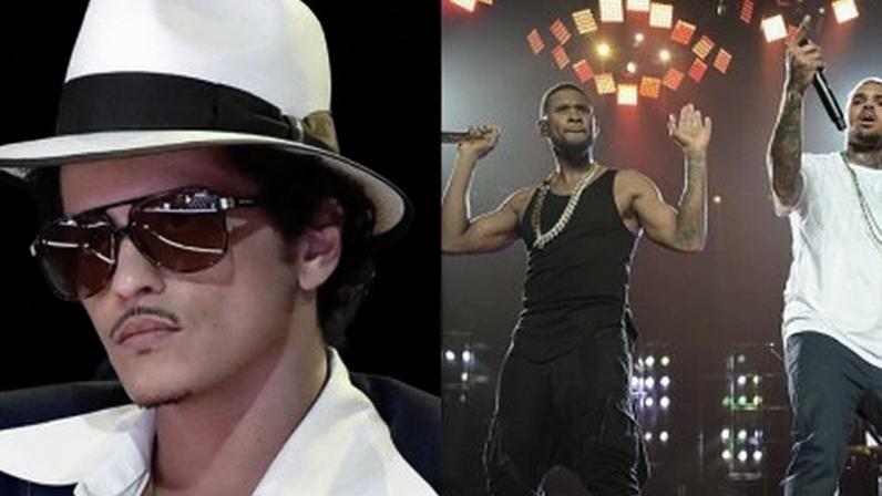 Bruno Mars divulga turnê de Chris Brown e Usher e divide opiniões