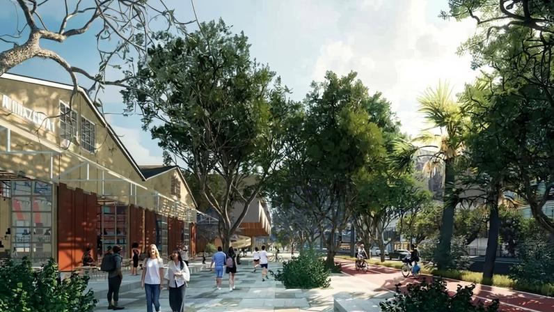 Cais Mauá, em Porto Alegre: projeto de R$ 350 milhões promete revitalizar antiga área portuária na capital gaúcha. (Pulsa RS/Divulgação)