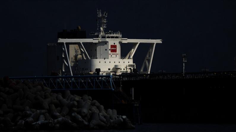 Navio petroleiro (Foto: Bloomberg)