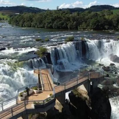 Município catarinense abriga mini Cataratas do Iguaçu