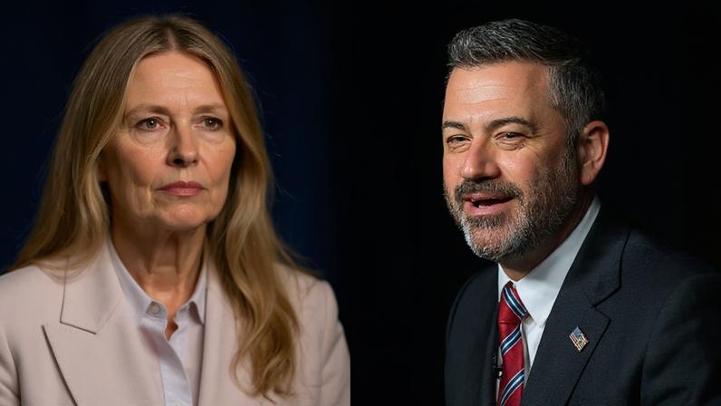 Em paródia do Jantar da Casa Branca, Jimmy Kimmel faz piada sobre Melania Trump, sugerindo que ela “espera para ficar viúva”. (Foto: Matt Kaminsky/EFE/EPA; Erin Scott/Official White House)