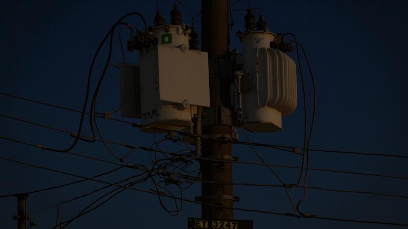 Poste de energia elétrica em São Paulo