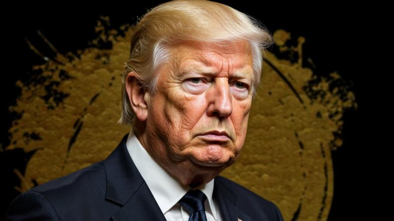 Ilustração de Donald Trump no site worldlibertyfinancial