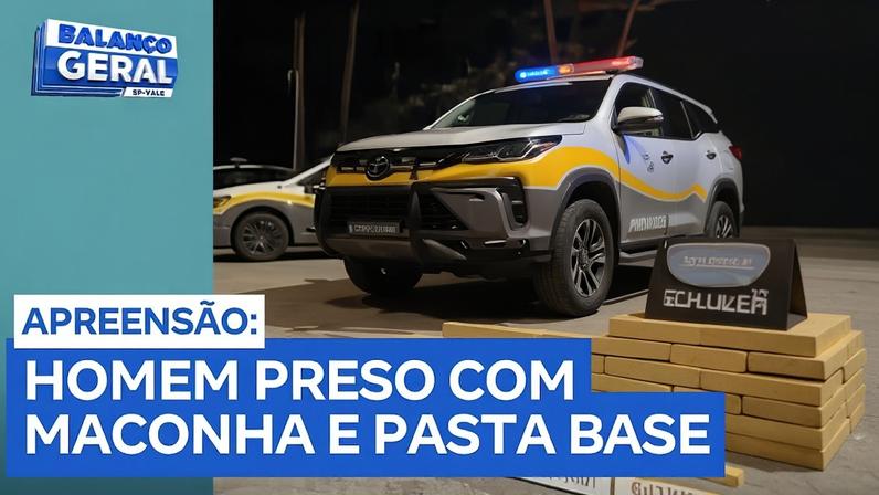 Homem é preso em rodovia com grande quantidade de maconha e pasta-base