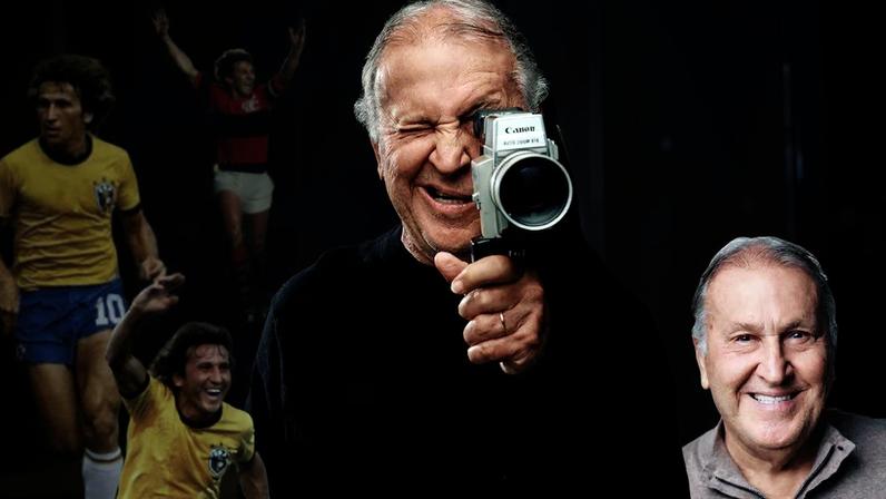 Zico abriu seu acervo pessoal familiar e forneceu rolos de filmes da câmera Super-8 que estavam guardados em caixas para a produção do doc. Crédito: Colagem de Thaís Barroco sobre fotos de Downtown Filmes/Divulgação/Arquivo Estadão Foto: Thaís Barroco Downtown Filmes/Divulgação/Arquivo Estadão