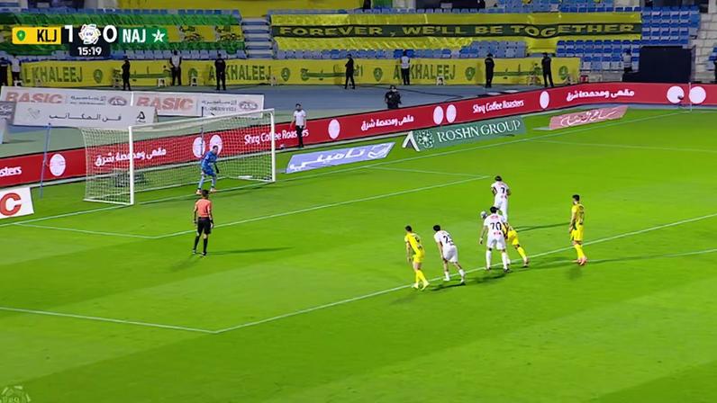 Al Khaleej – Al Najma 1 - 1 | PÊNALTI PERDIDO – Lázaro Vinícius Marques
