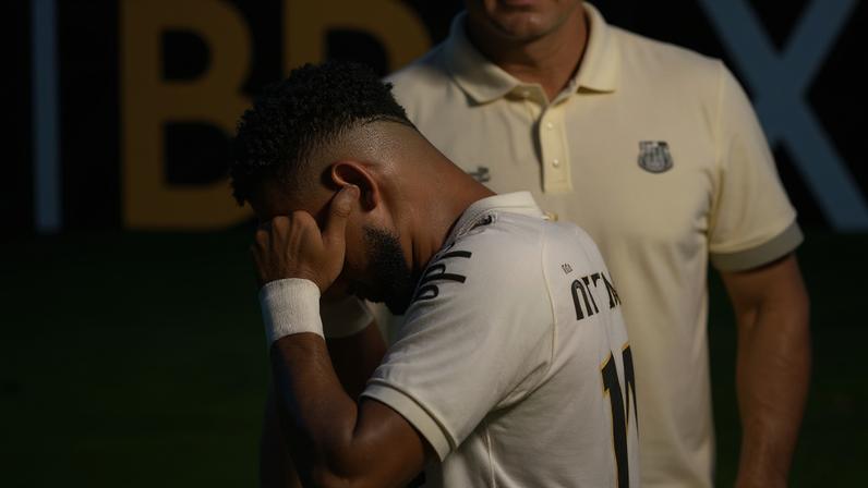 Neymar cobre as orelhas ao sair de campo