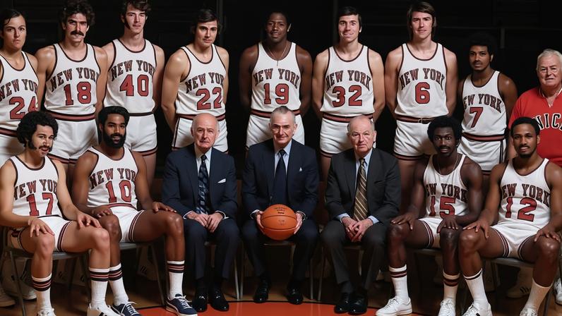 Elenco do New York Knicks em 73, ano do último campeonato (Foto: Reprodução/Redes sociais)