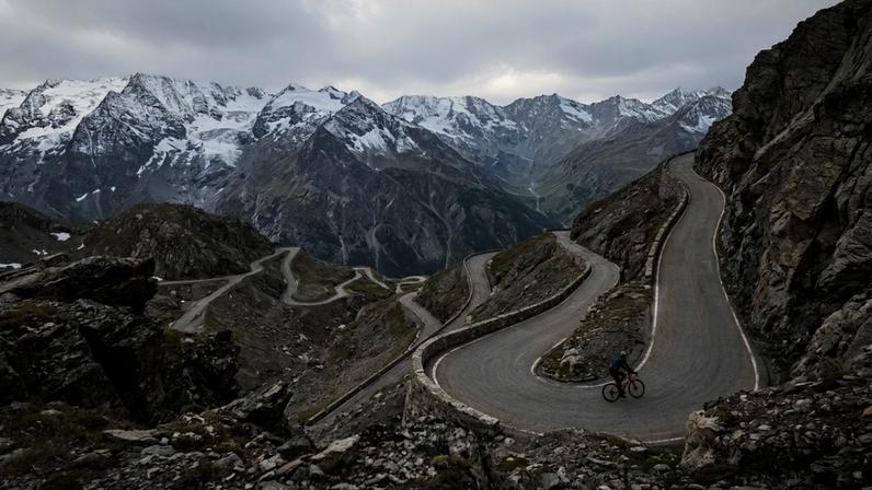 Passagem do Gavia, nos Alpes italianos, entre as mais íngremes da Europa