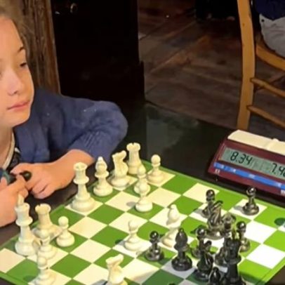 Menina de 6 anos se destaca no xadrez e provocações nas redes