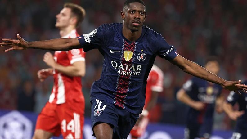 Ousmane Dembelé fez dois dos cinco gols do PSG nesta terça-feira.