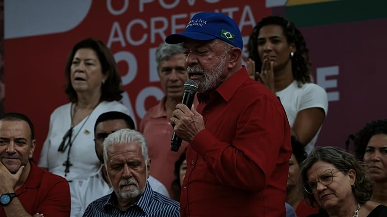 Presidente Lula em discurso durante evento de aniversário de 46 anos do PT, em Salvador (BA)