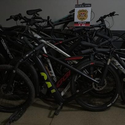 Bicicletas são apreendidas em operação contra furto de celular no centro de SP