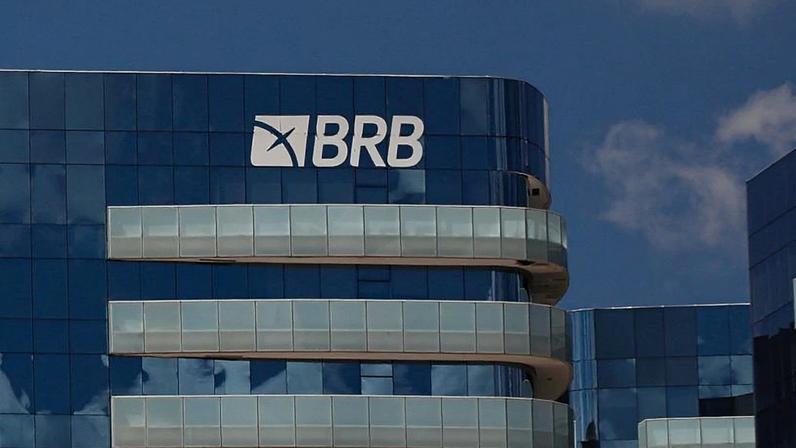A fachada do BRB (Banco de Brasília) em Brasília, no Distrito Federal