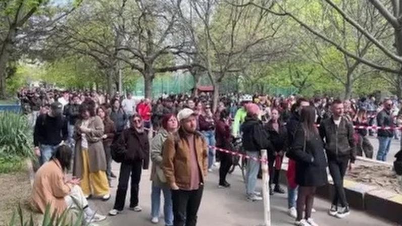 Filas para votação em Budapeste