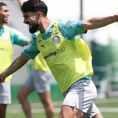 Flaco López atinge marca pelo Palmeiras e celebra momento
