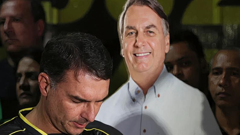 Flávio já reúne 20 palanques considerados sólidos –patamar superior ao de Jair Bolsonaro no mesmo estágio da corrida presidencial de 2022, quando tinha 10. Na imagem, o senador durante vigília em prol da saúde do ex-presidente, em novembro de 2025