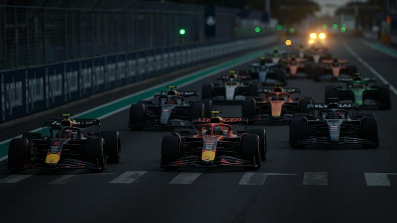 Largada do GP de Miami da Fórmula 1 de 2025 (Foto: Hector Vivas / GETTY IMAGES NORTH AMERICA / Getty Images via AFP)