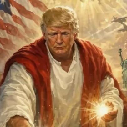 Trump posta imagem com roupa semelhante à de Jesus após críticas ao Papa