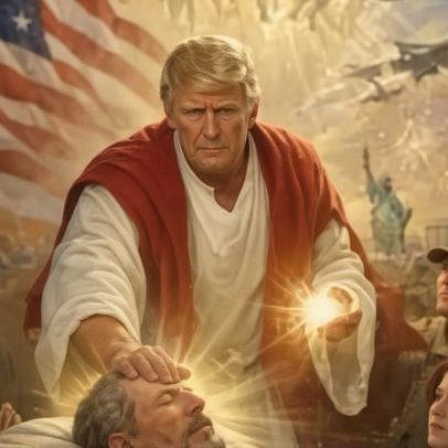 Trump publica imagem com traje semelhante ao de Jesus após críticas ao Papa