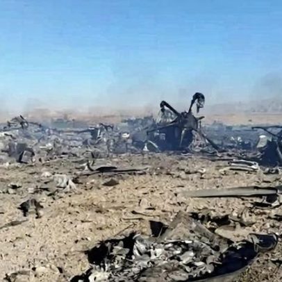 Irã divulga imagens de possíveis destroços de avião abatido