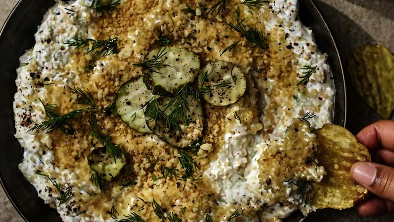 Receita de Dip de Pickles Fritos é destaque na culinária