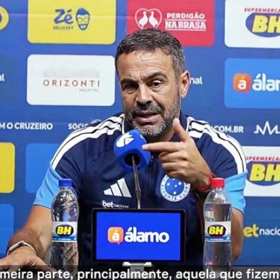 Artur Jorge celebra vitória de estreia pelo Cruzeiro
