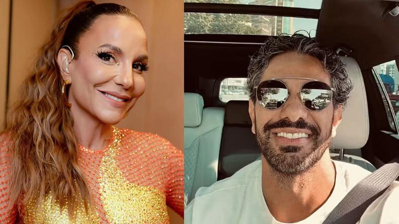 Ivete Sangalo e Tiago Maia foram vistos em praia de Santa Catarina