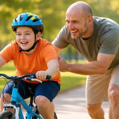Guia prático para ensinar seu filho a andar de bicicleta com segurança
