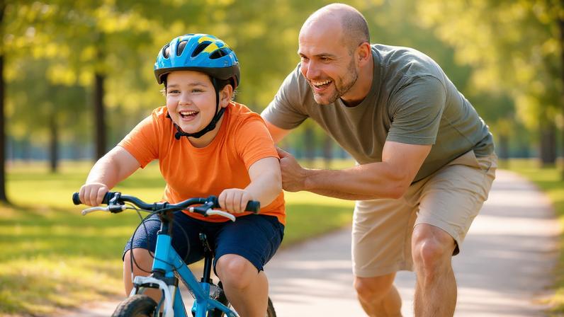 Guia prático para ensinar seu filho a andar de bicicleta com segurança