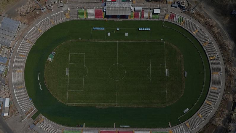 Estádio Municipal de La Cisterna, em Santigo, vai ser o palco da partida entre Palestino e Grêmio nesta quarta, 29 (@CDPalestinoSADP/Twitter/Divulgação)