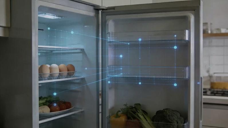 GLP-1 e alimentação: fotos de geladeiras ajudam a identificar mudanças na dieta e orientar consumo. (Imagem gerada por IA/EXAME)