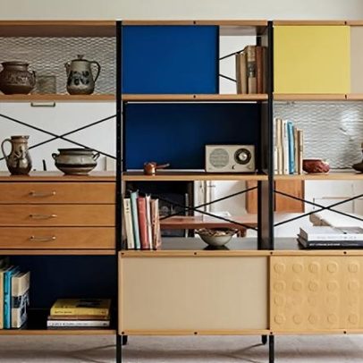 Estante Eames 1950, ícone modular que transformou o mobiliário moderno