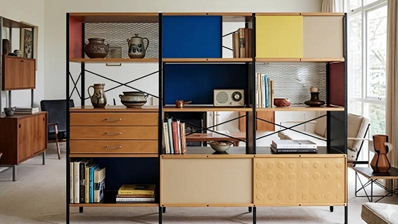 Estante Eames 1950, ícone modular que transformou o mobiliário moderno